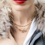 Beaded Necklace - Gold-Filled