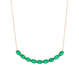 Emerald Crescent Necklace