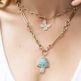 Pave Diamond Butterfly Pendant