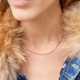 Petite Paperclip Necklace - Gold-Filled