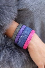 Blue Stingray Flat Cuff - 20mm