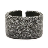 Grey Stingray Oval Cuff - 40mm