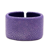Purple Stingray Oval Cuff - 40mm