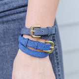 Stingray Double Wrap Bracelet - Blue