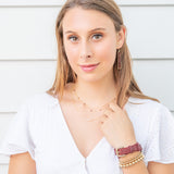 Stingray Double Wrap Bracelet - Crimson