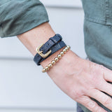 Stingray Double Wrap Bracelet - Black