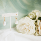 Coronado Earrings - White Freshwater Pearl