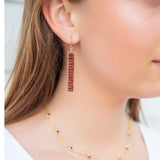 Catalina Earrings - Garnet