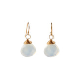 Simple Drop Earrings - Opal