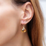 Citine Pear Drop Earrings