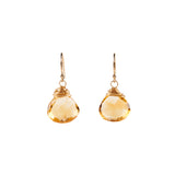 Citine Pear Drop Earrings