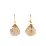 Mystic Rutilated Quartz Pear Earrings