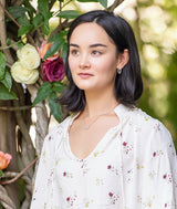 Oval Pave Diamond Hoops