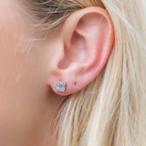 Diamond Baguette Studs