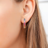 Rainbow Sapphire Earrings
