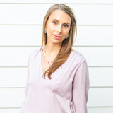 Simple. Chic. Beautiful. These mother of pearl earrings are a classic design - perfect to throw on with your favorite Summer dress or shorts and a fun top. Getting married soon? These also look lovely as bridesmaid gifts - they will look great in photos and they're a gift that your girls are sure to wear for years to come!