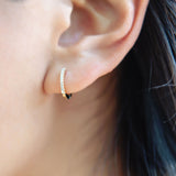 Petite Diamond Huggies