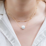 Coin Pearl Necklace