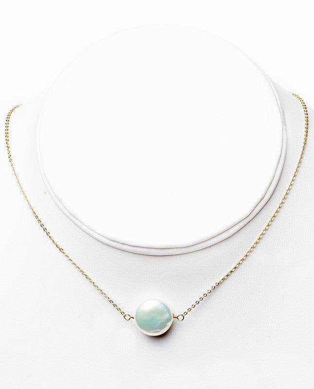 Coin Pearl Necklace