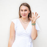 Station Necklace - Emerald