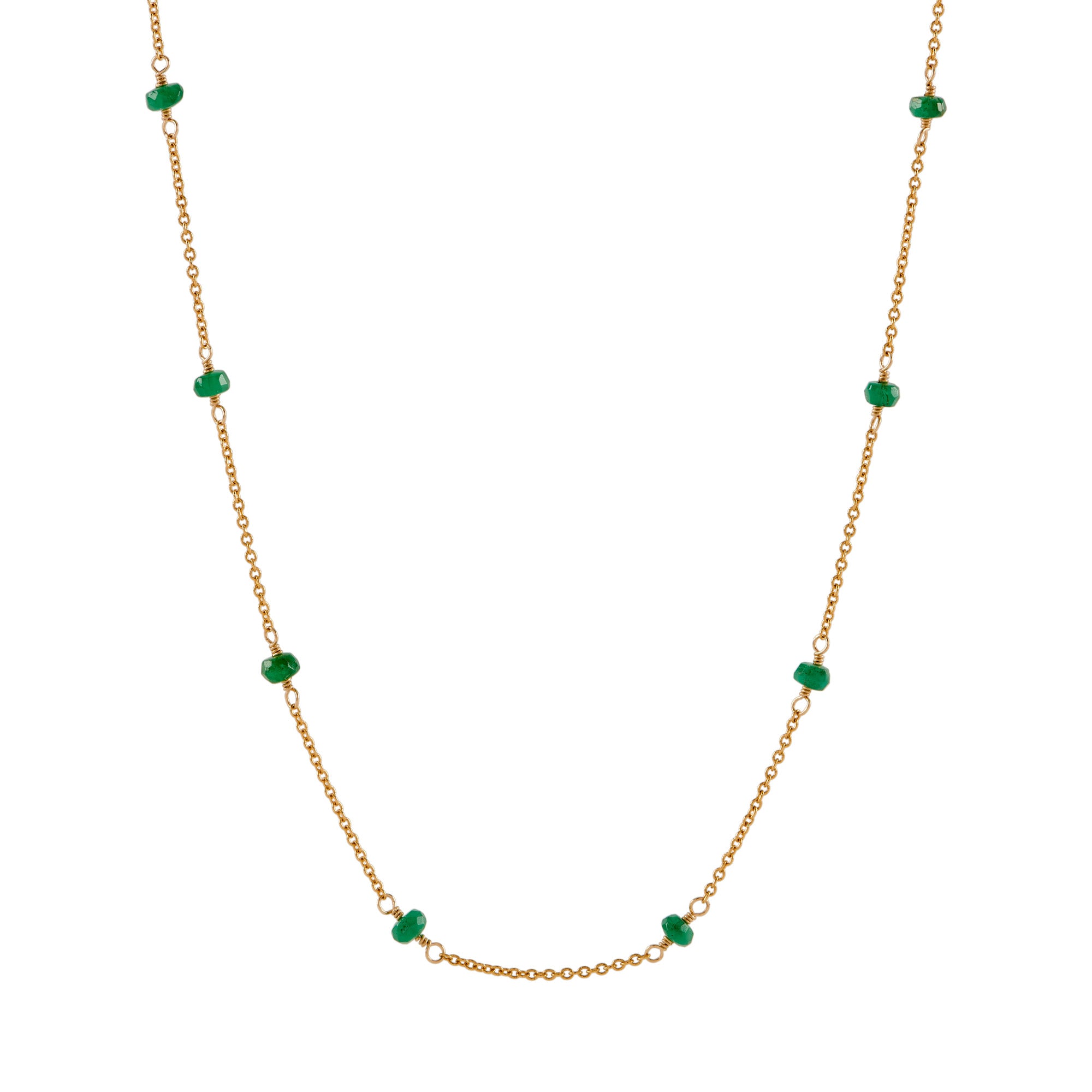 Station Necklace - Emerald – Andrea Montgomery Designs