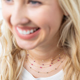 Station Necklace - Pyrite