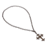 Palonce Cross Pendant - Oxidized Sterling