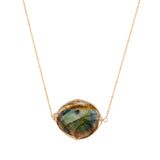 Labradorite Oval Necklace