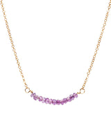 Bar Necklace - Amethyst