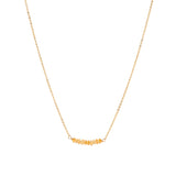 Bar Necklace - Citrine