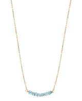 Bar Necklace - London Blue Topaz