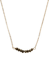 Bar Necklace - Pyrite