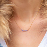 Bar Necklace - Tanzanite
