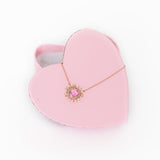 Regents Necklace - Pink Sapphire & 14k RG