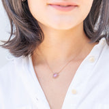 Regents Necklace - Pink Sapphire & 14k RG