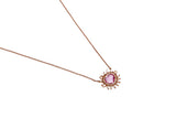 Regents Necklace - Pink Sapphire & 14k RG