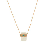City Necklace - Rainbow Moonstone