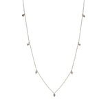 Dancing Diamond Necklace - 14kWG