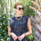 Beaded Necklace - Gold-Filled