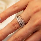Scattered Baguette Eternity Band