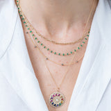 Station Necklace - Pyrite