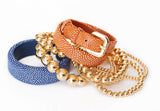 Blue Stingray Flat Cuff - 20mm