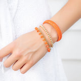 Orange Stingray Flat Cuff - 10mm