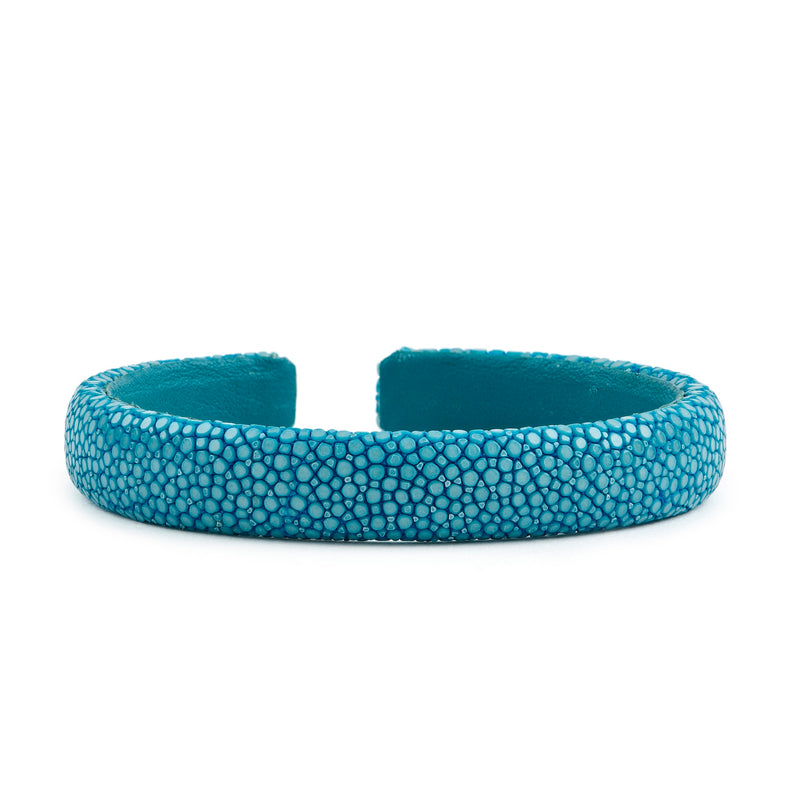 Teal Stingray Flat Cuff - 10mm