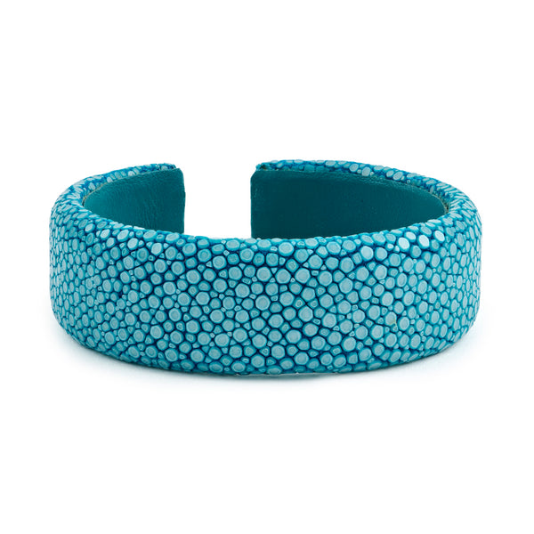 Turquoise Stingray Flat Cuff - 20mm