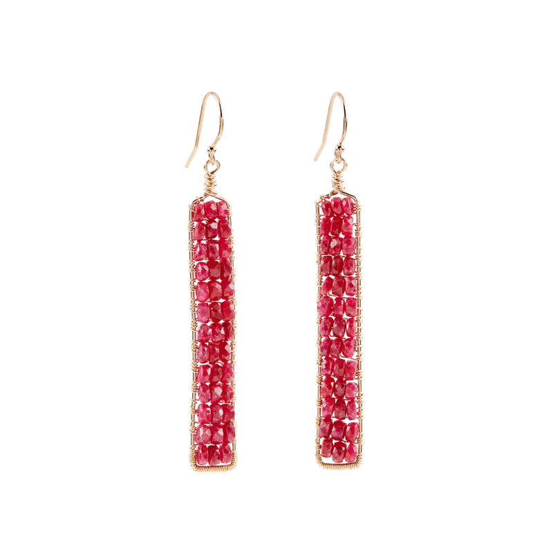 Catalina Earrings - Ruby