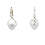 Pearl Huggie Earrings