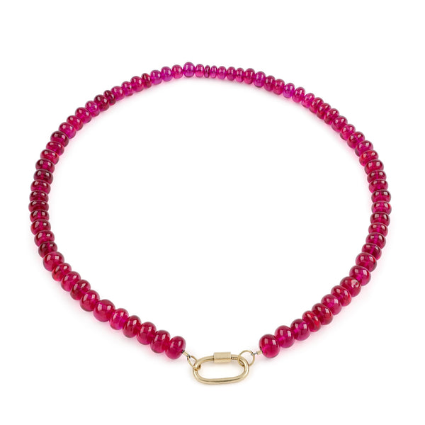 Ruby Cabochon Necklace
