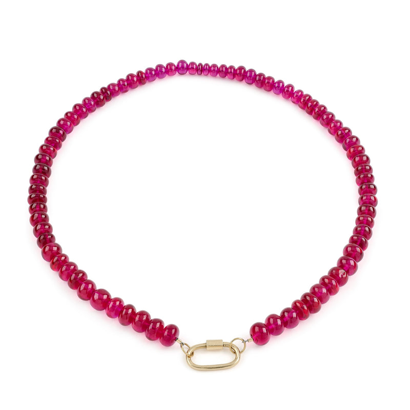 Ruby Cabochon Necklace