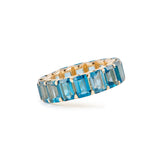 London Blue Topaz Ring - Emerald Cut